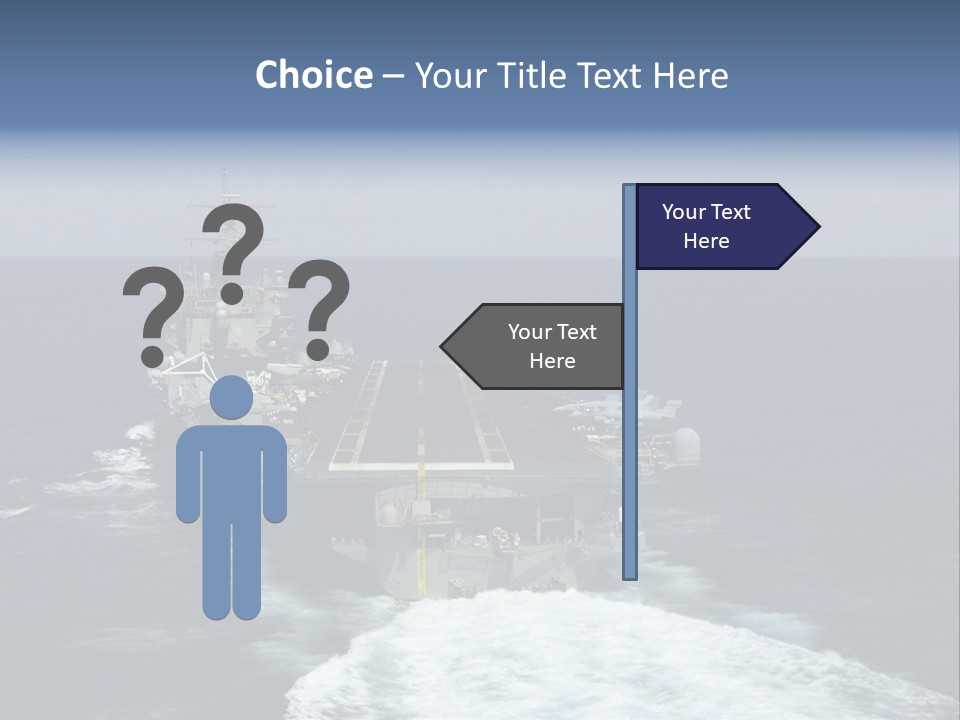 A Striking Image Of A Nuclear Powered Aircraft Carrier PowerPoint Template