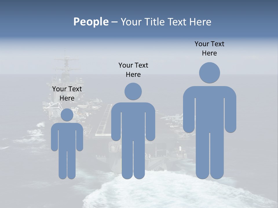 A Striking Image Of A Nuclear Powered Aircraft Carrier PowerPoint Template
