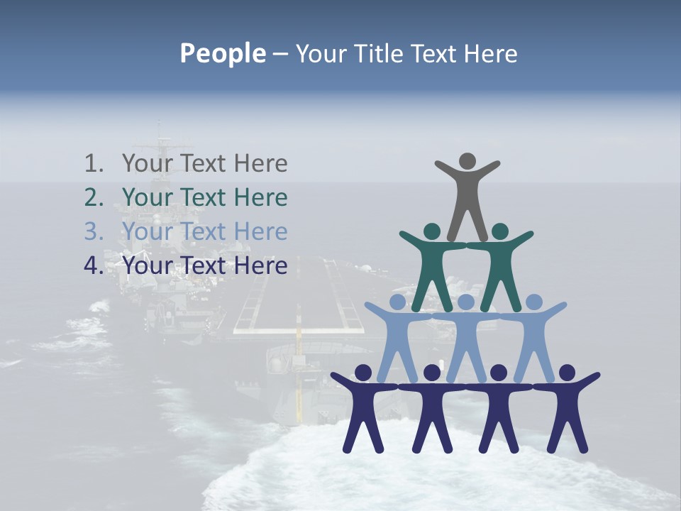 A Striking Image Of A Nuclear Powered Aircraft Carrier PowerPoint Template