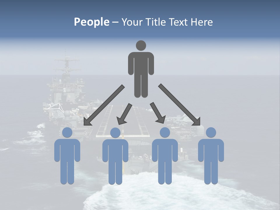 A Striking Image Of A Nuclear Powered Aircraft Carrier PowerPoint Template