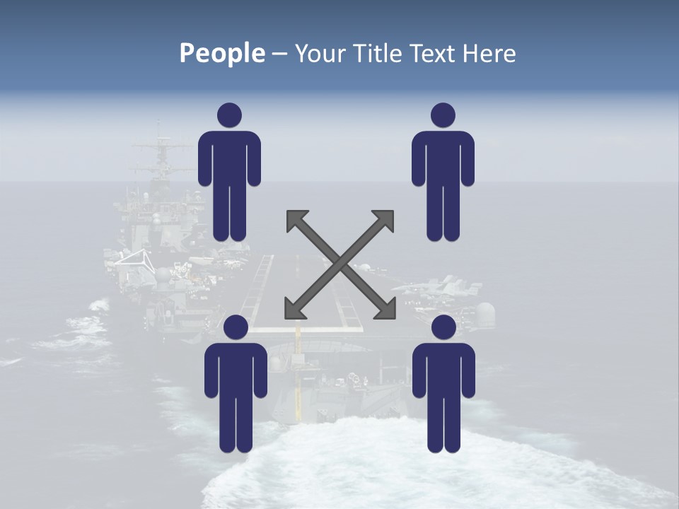 A Striking Image Of A Nuclear Powered Aircraft Carrier PowerPoint Template