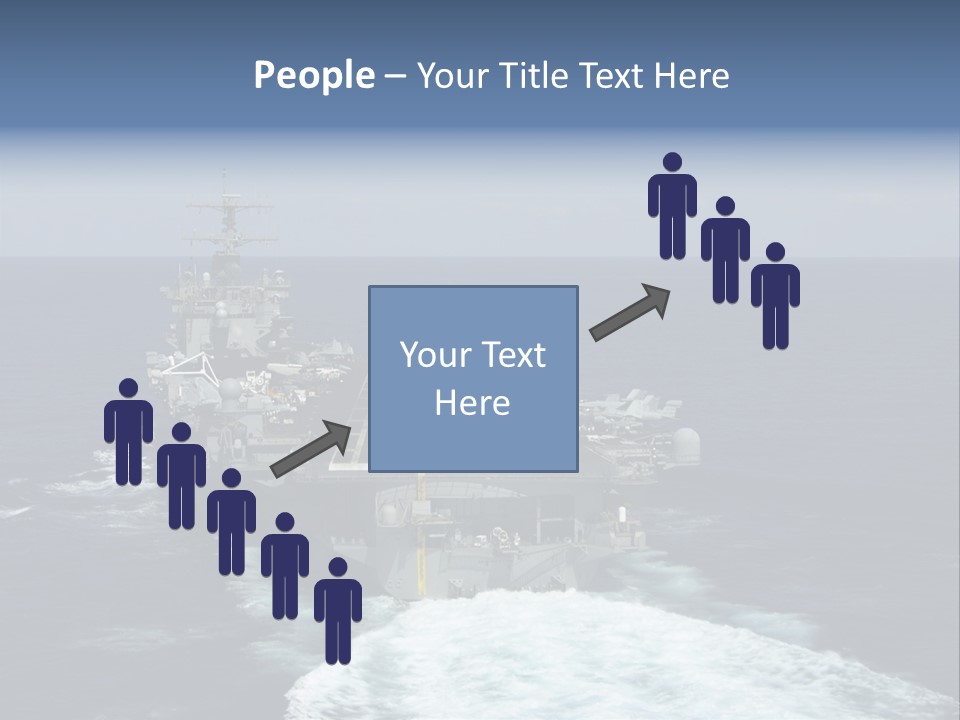 A Striking Image Of A Nuclear Powered Aircraft Carrier PowerPoint Template