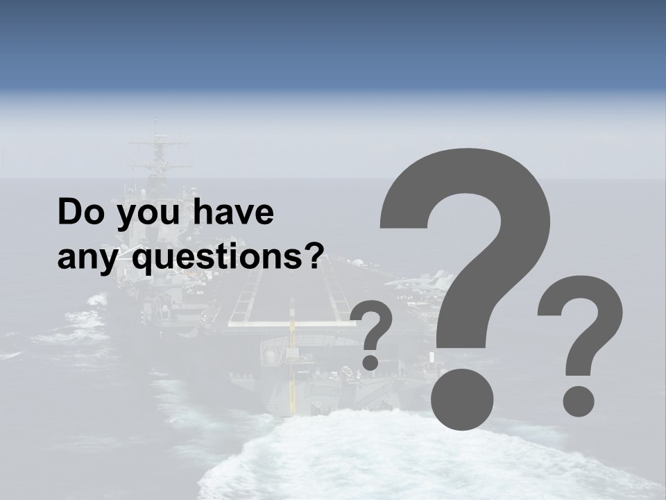 A Striking Image Of A Nuclear Powered Aircraft Carrier PowerPoint Template