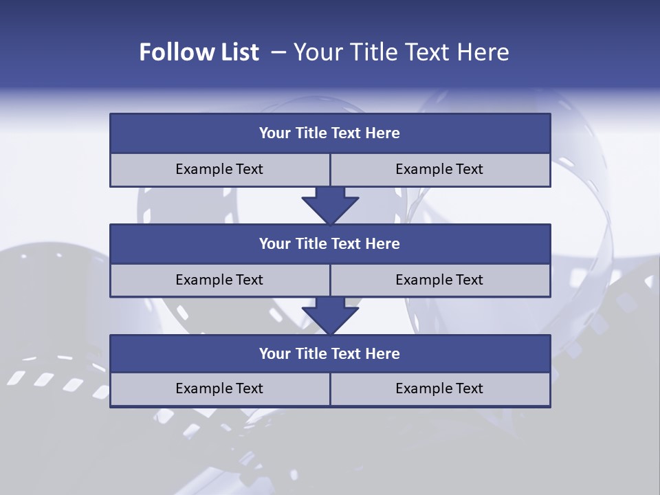 Blue Tinted 35Mm Film Roll PowerPoint Template