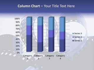 Blue Tinted 35Mm Film Roll PowerPoint Template