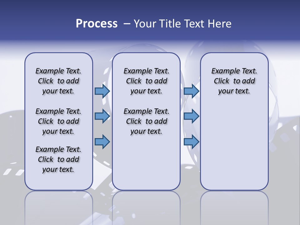 Blue Tinted 35Mm Film Roll PowerPoint Template