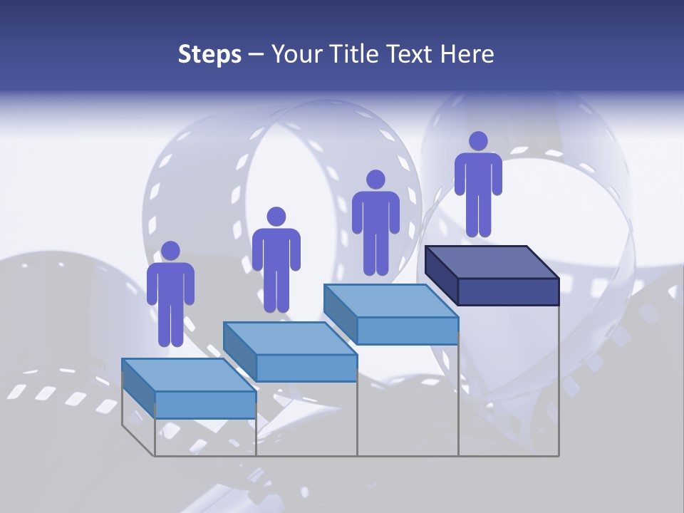 Blue Tinted 35Mm Film Roll PowerPoint Template