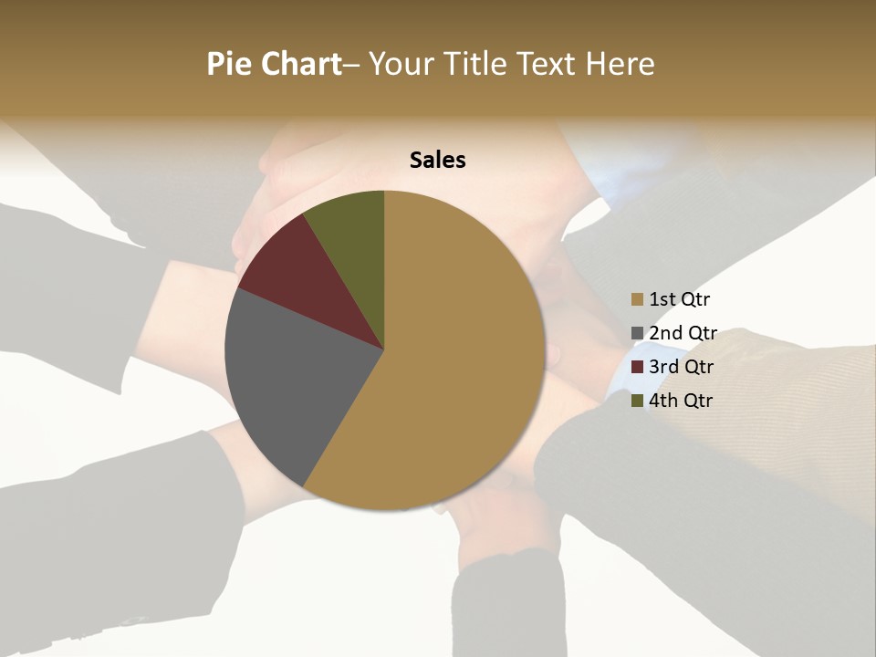 A Group Of People Putting Their Hands Together PowerPoint Template