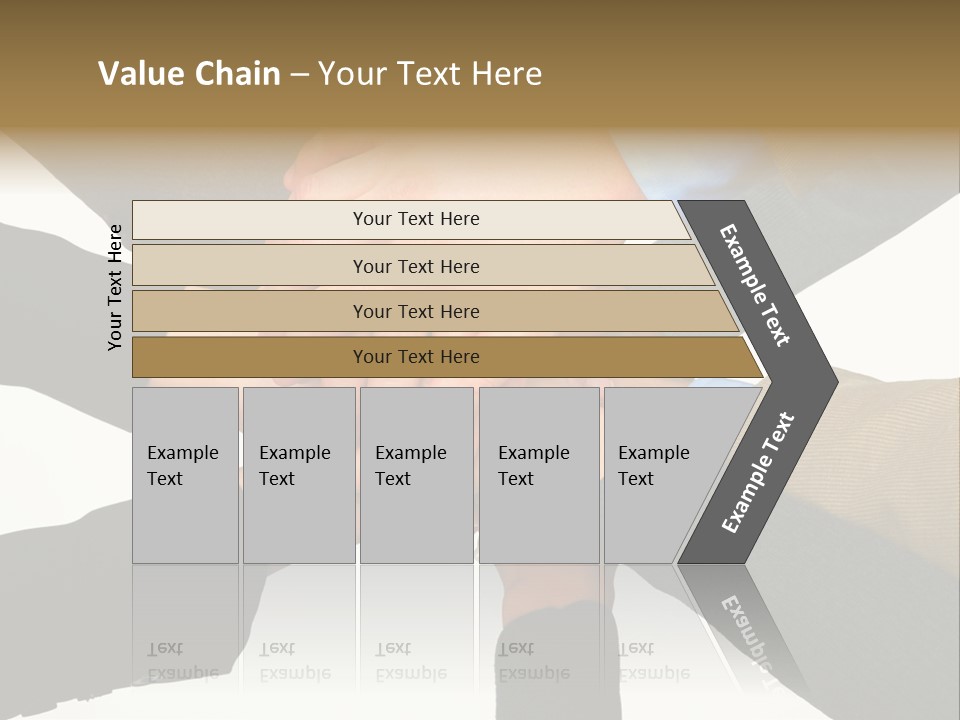 A Group Of People Putting Their Hands Together PowerPoint Template