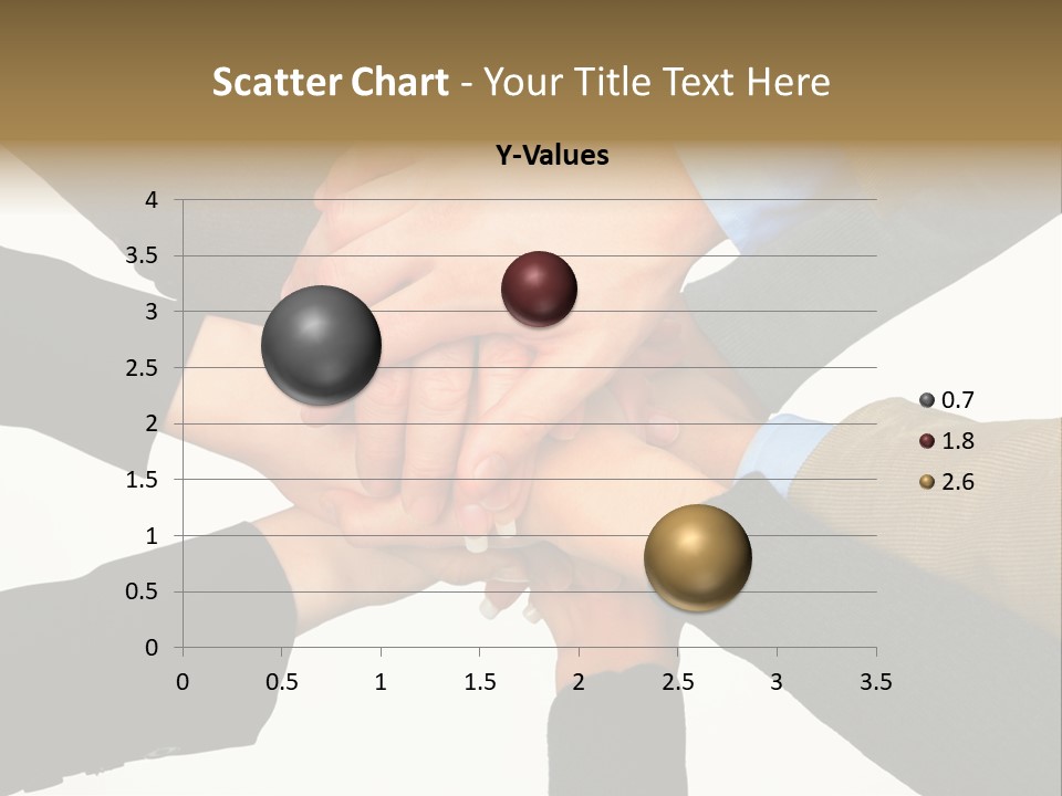 A Group Of People Putting Their Hands Together PowerPoint Template