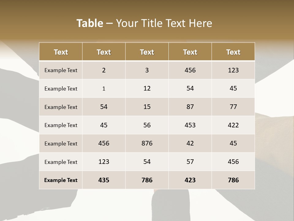 A Group Of People Putting Their Hands Together PowerPoint Template