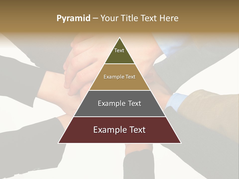 A Group Of People Putting Their Hands Together PowerPoint Template