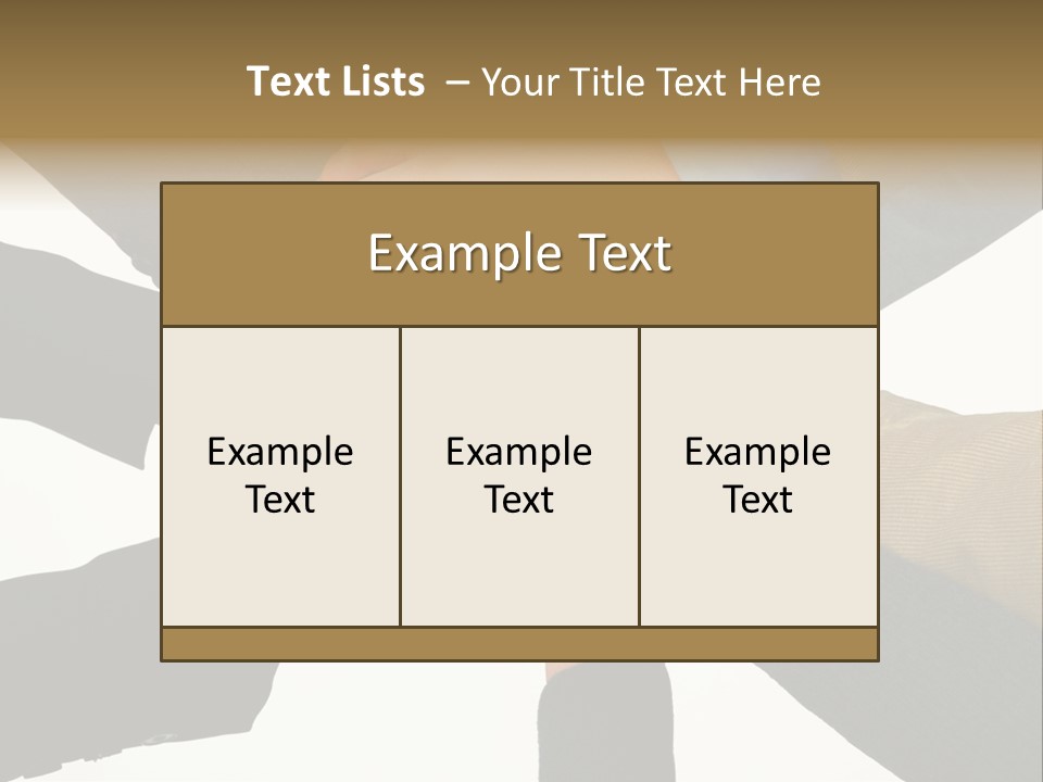 A Group Of People Putting Their Hands Together PowerPoint Template