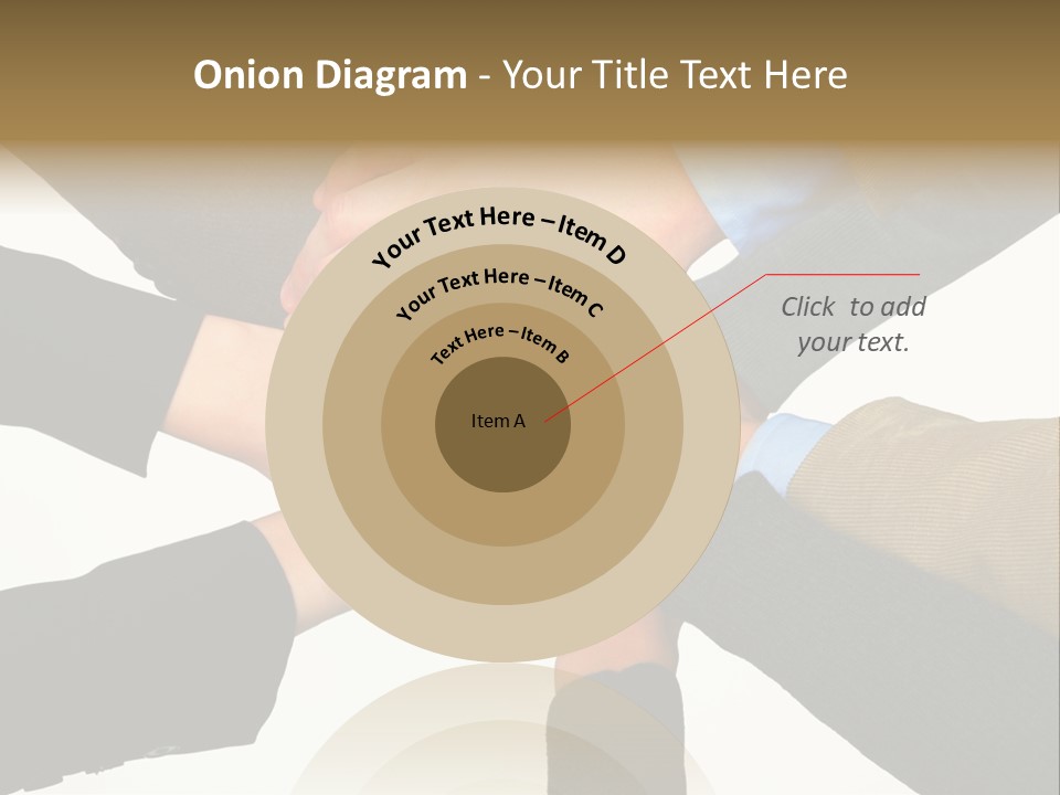 A Group Of People Putting Their Hands Together PowerPoint Template