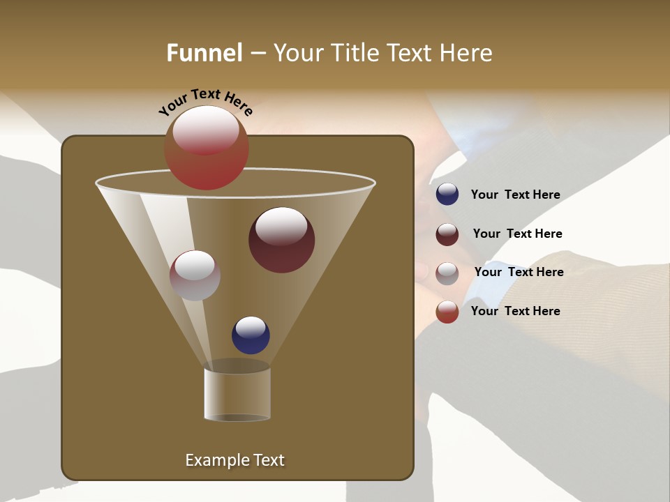 A Group Of People Putting Their Hands Together PowerPoint Template