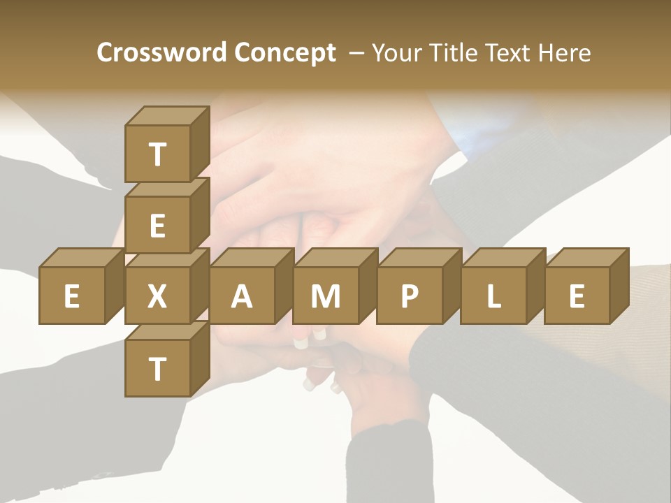 A Group Of People Putting Their Hands Together PowerPoint Template