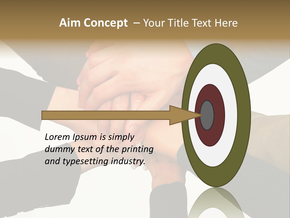 A Group Of People Putting Their Hands Together PowerPoint Template