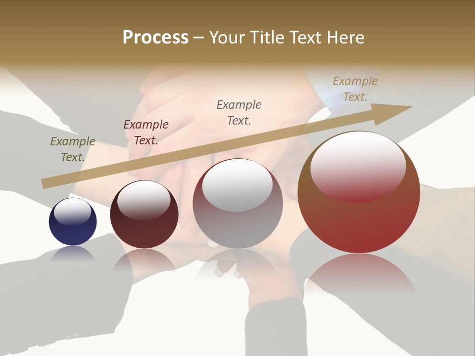 A Group Of People Putting Their Hands Together PowerPoint Template
