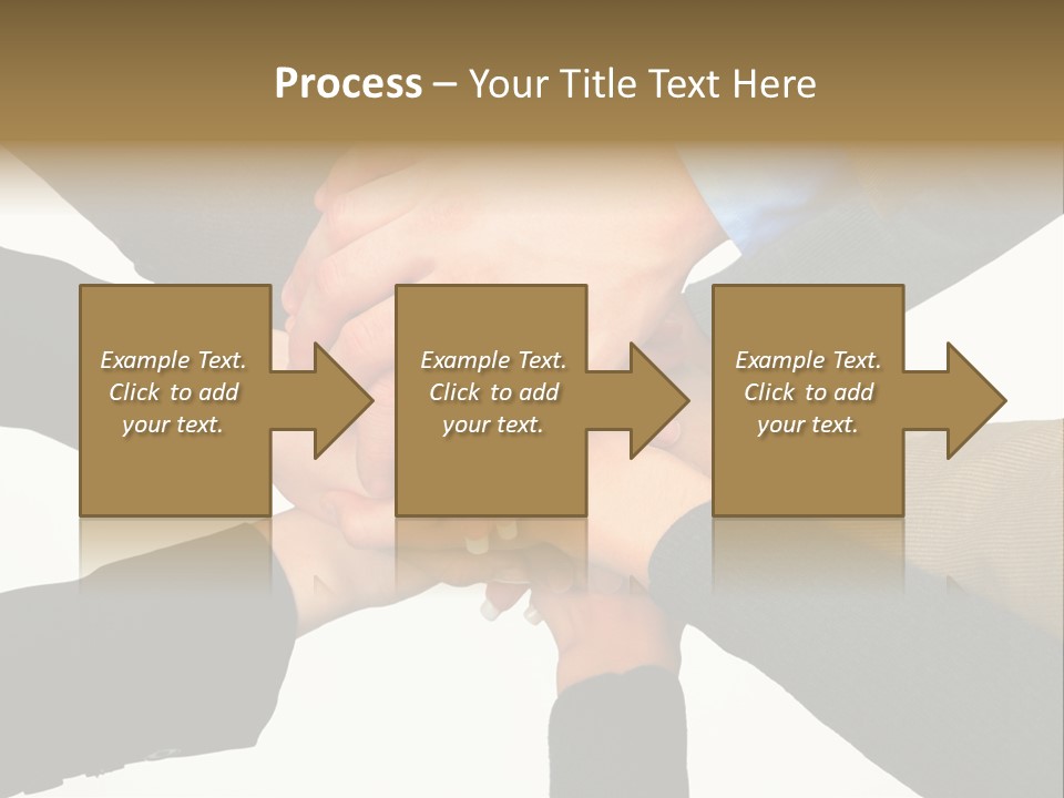 A Group Of People Putting Their Hands Together PowerPoint Template