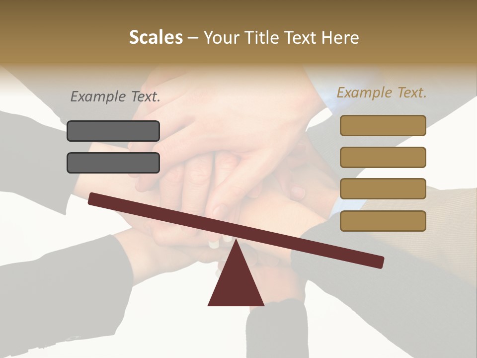 A Group Of People Putting Their Hands Together PowerPoint Template