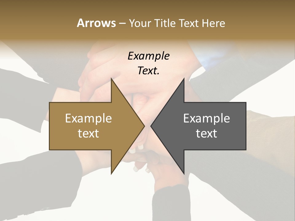 A Group Of People Putting Their Hands Together PowerPoint Template