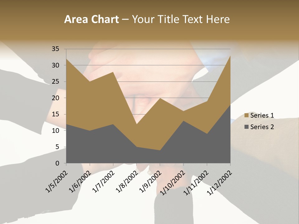 A Group Of People Putting Their Hands Together PowerPoint Template