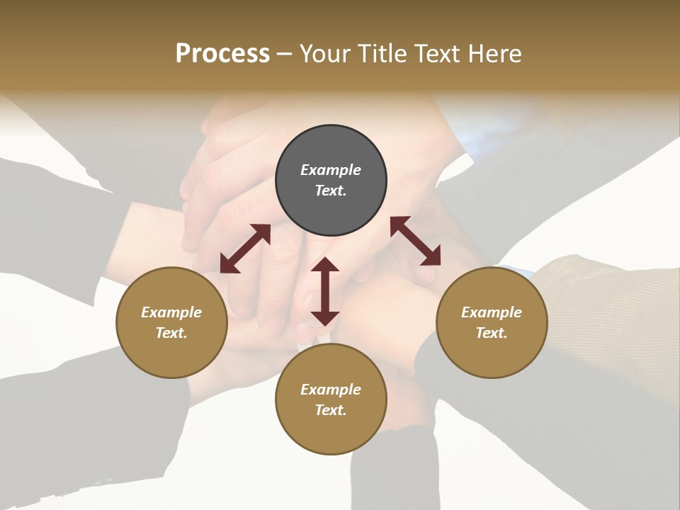 A Group Of People Putting Their Hands Together PowerPoint Template