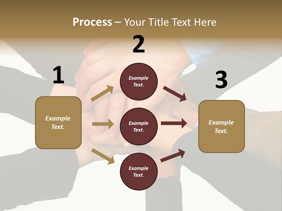 A Group Of People Putting Their Hands Together PowerPoint Template