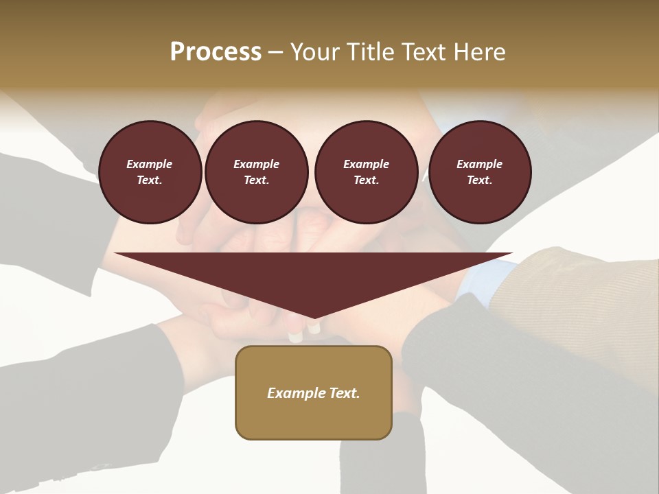 A Group Of People Putting Their Hands Together PowerPoint Template