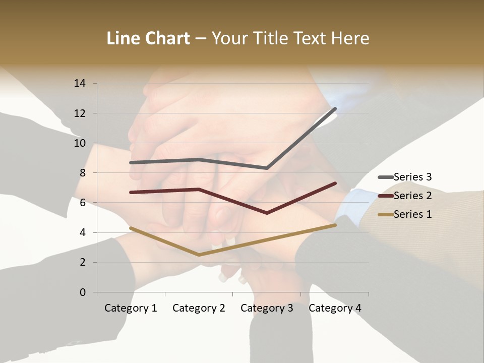A Group Of People Putting Their Hands Together PowerPoint Template