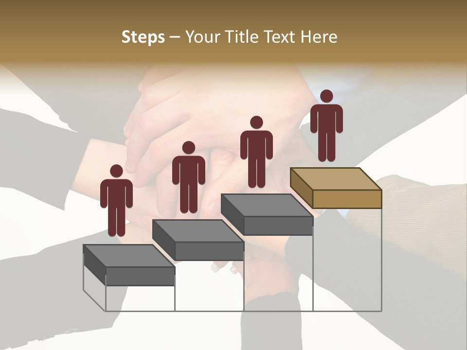 A Group Of People Putting Their Hands Together PowerPoint Template