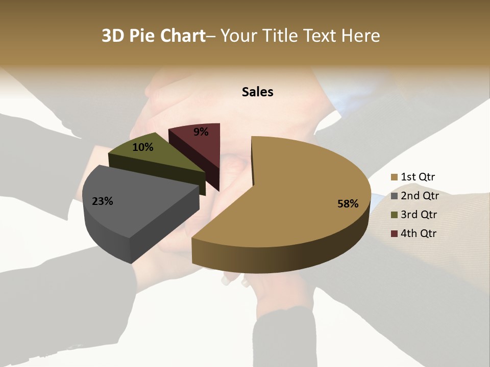 A Group Of People Putting Their Hands Together PowerPoint Template