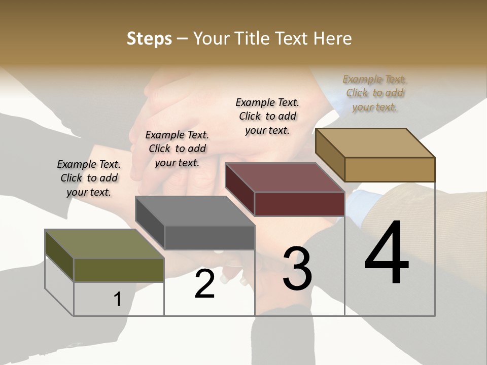 A Group Of People Putting Their Hands Together PowerPoint Template