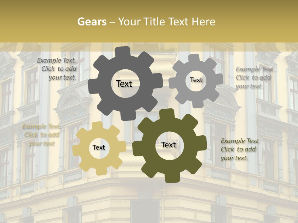 Old Apartment Building In Berlin, About 100 Years Old PowerPoint Template