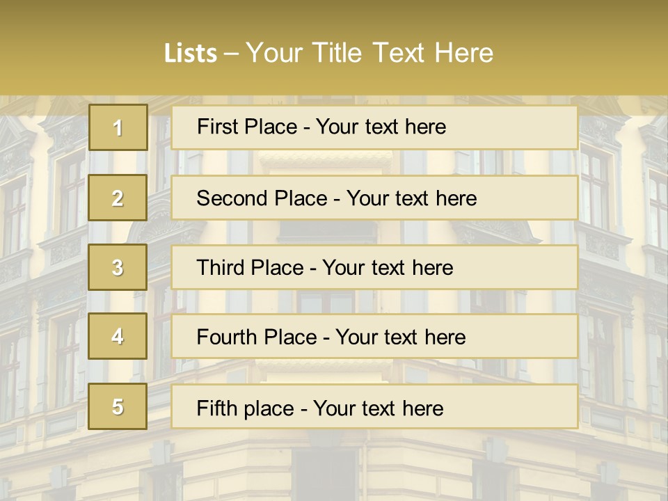 Old Apartment Building In Berlin, About 100 Years Old PowerPoint Template