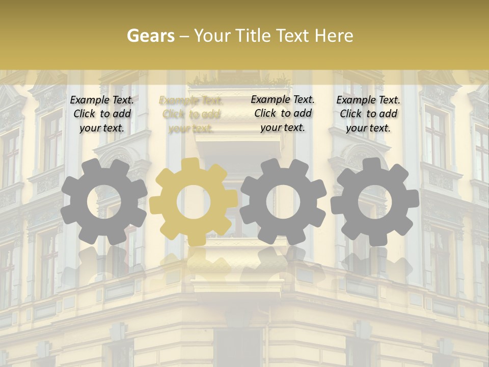 Old Apartment Building In Berlin, About 100 Years Old PowerPoint Template