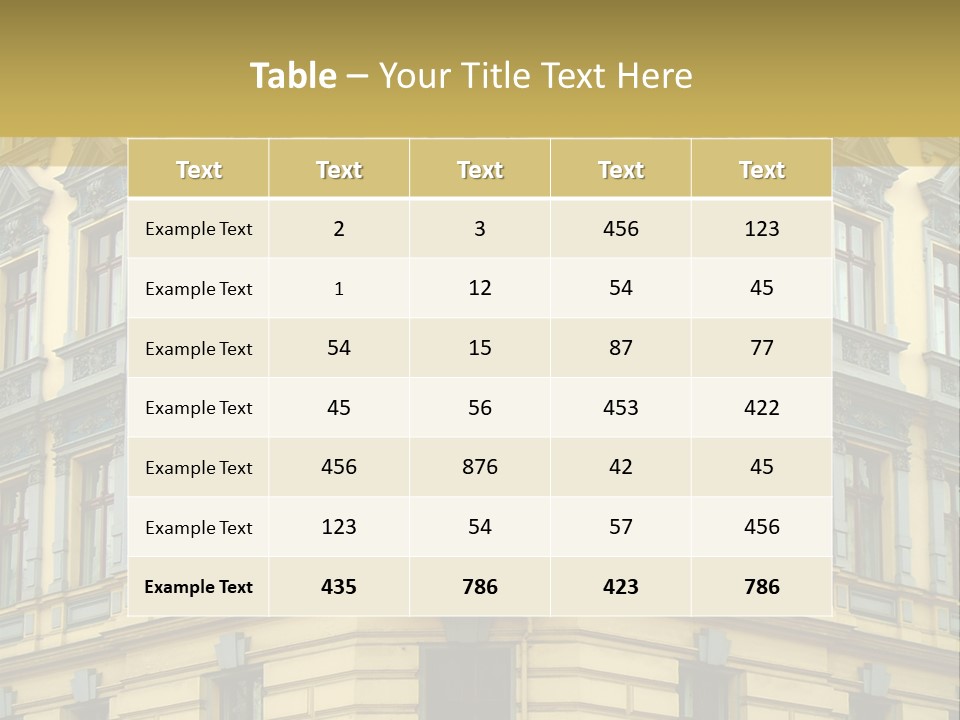 Old Apartment Building In Berlin, About 100 Years Old PowerPoint Template