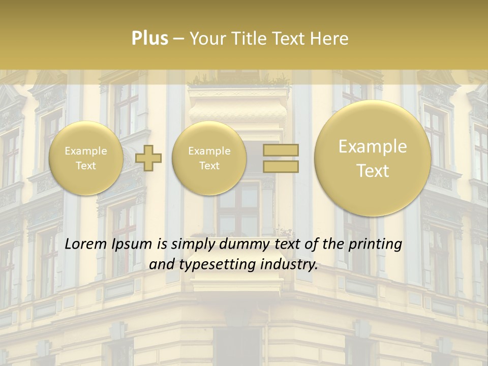 Old Apartment Building In Berlin, About 100 Years Old PowerPoint Template
