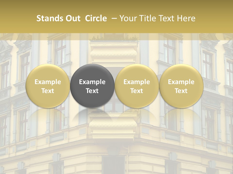 Old Apartment Building In Berlin, About 100 Years Old PowerPoint Template