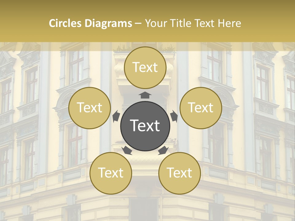 Old Apartment Building In Berlin, About 100 Years Old PowerPoint Template