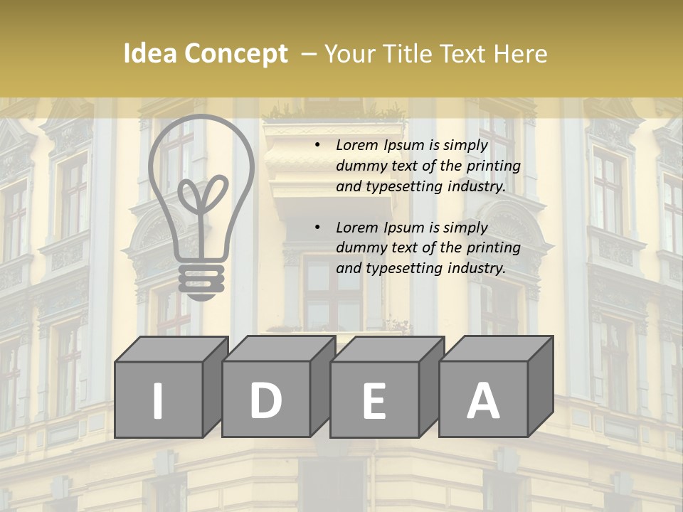 Old Apartment Building In Berlin, About 100 Years Old PowerPoint Template