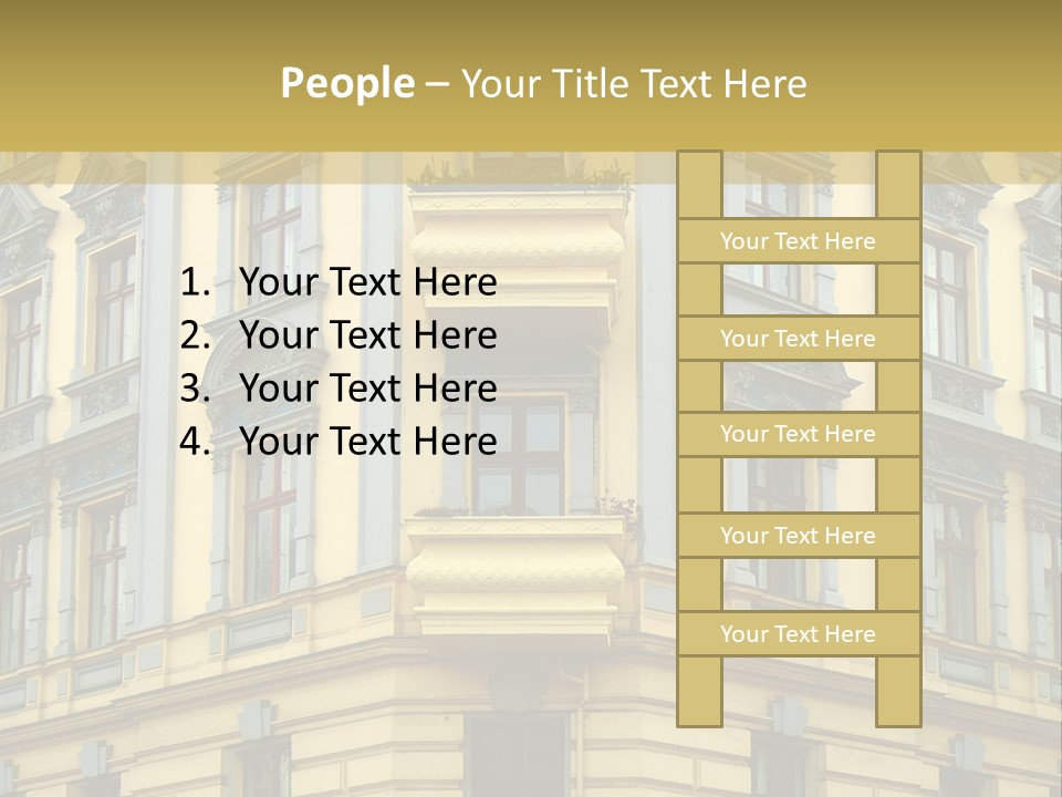 Old Apartment Building In Berlin, About 100 Years Old PowerPoint Template