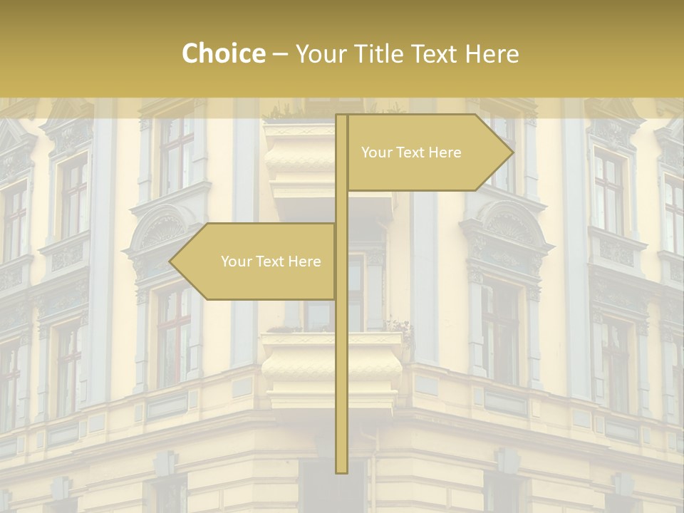 Old Apartment Building In Berlin, About 100 Years Old PowerPoint Template