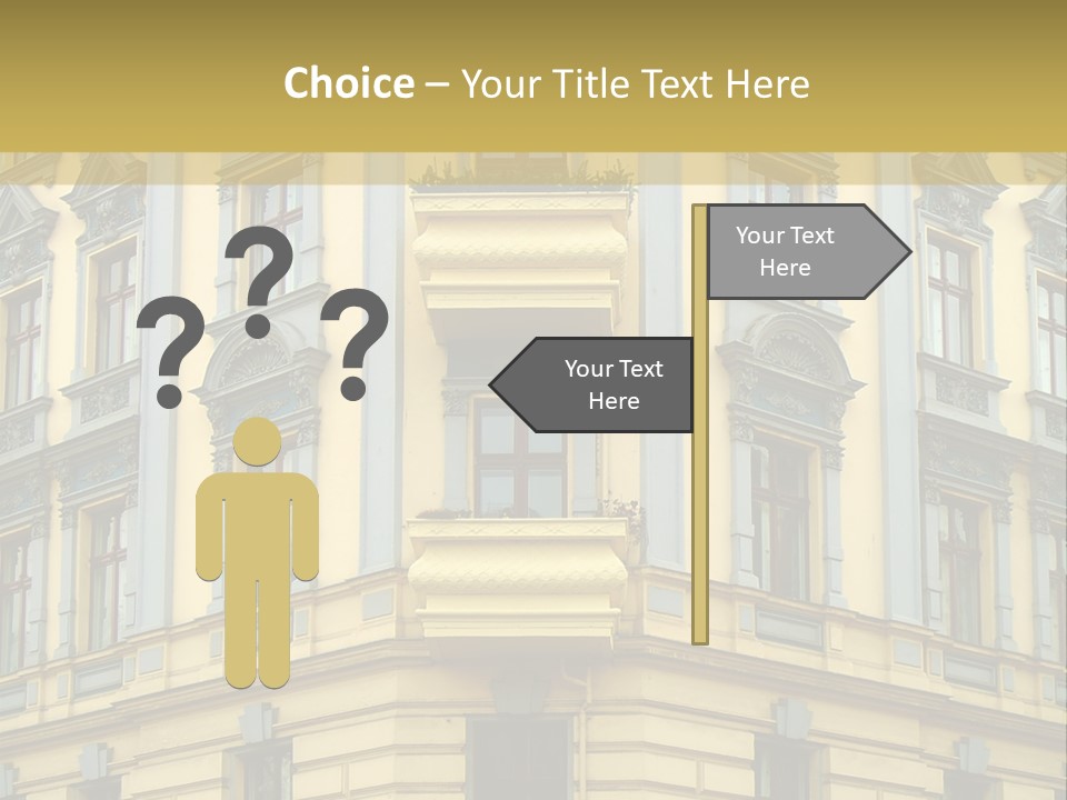 Old Apartment Building In Berlin, About 100 Years Old PowerPoint Template