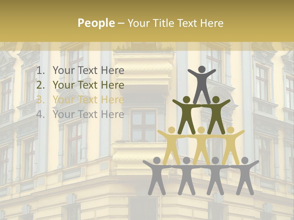 Old Apartment Building In Berlin, About 100 Years Old PowerPoint Template