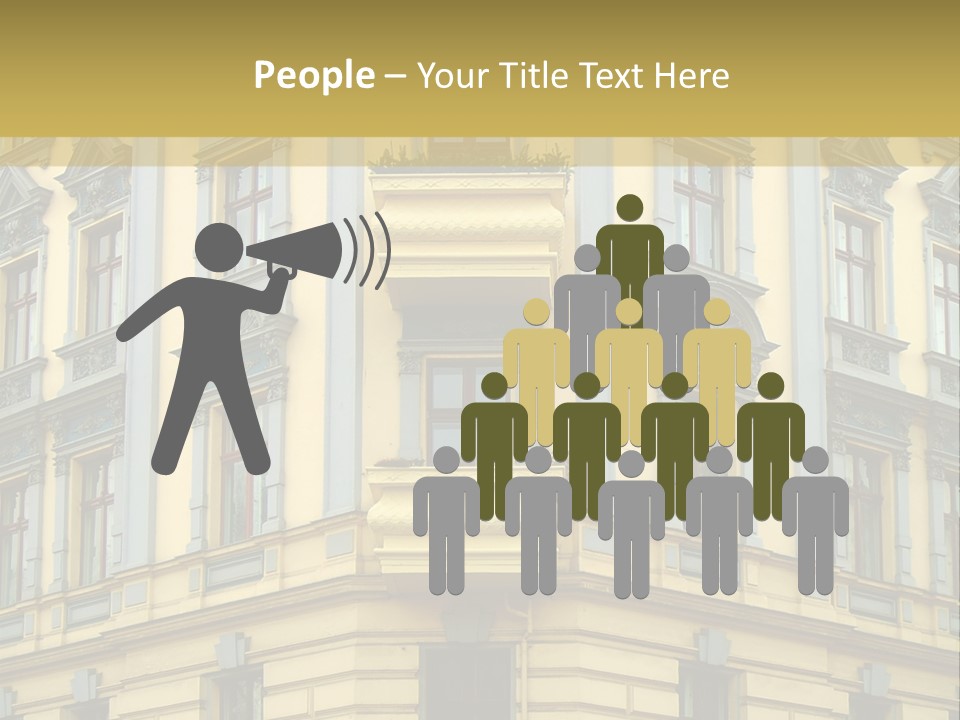 Old Apartment Building In Berlin, About 100 Years Old PowerPoint Template