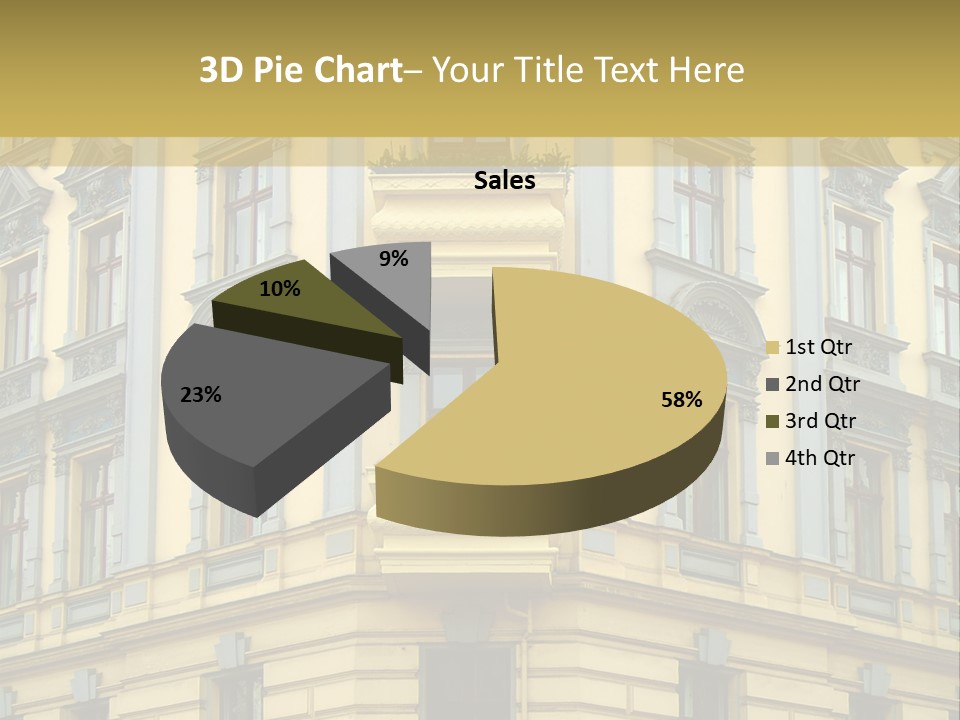 Old Apartment Building In Berlin, About 100 Years Old PowerPoint Template