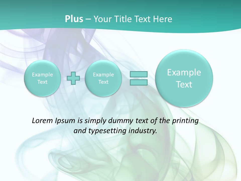 A Colorful Smoke Powerpoint Presentation PowerPoint Template