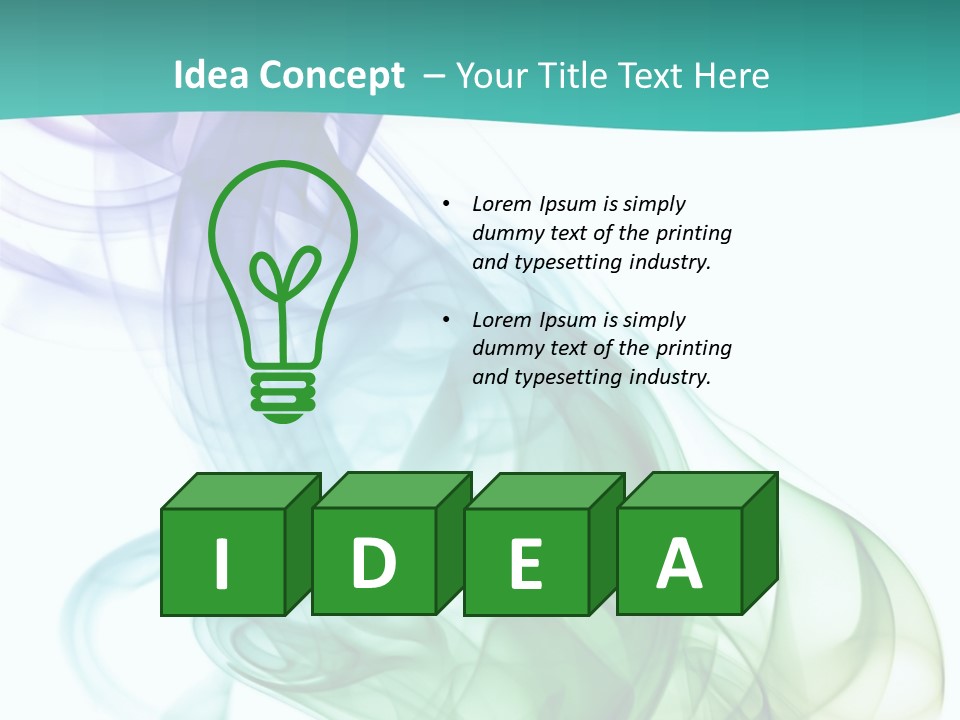 A Colorful Smoke Powerpoint Presentation PowerPoint Template