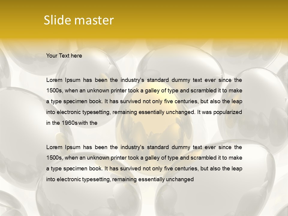 Unique Golden Egg PowerPoint Template